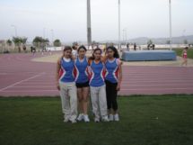 Estafeta de 4x80m Iniciadas: Nelly/Katy/Joana/Andreia